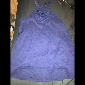 Navy Blue Shift Mini Dress